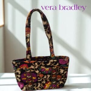 Vera Bradley Jazzy Blooms Small Double Handle Tote Organizer EUC